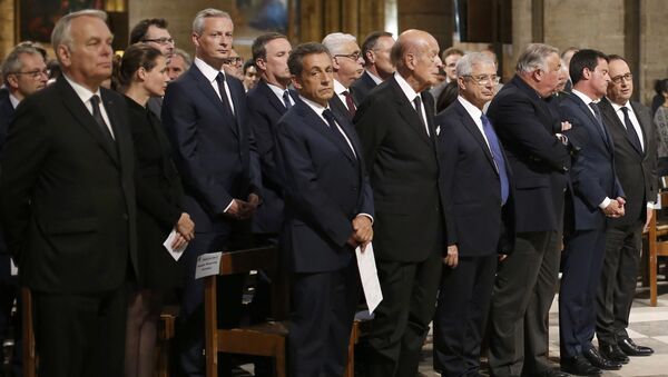 La cérémonie d'hommage au Père Hamel dans la cathédrale Notre-Dame de Paris, le 27 juillet - Sputnik Afrique
