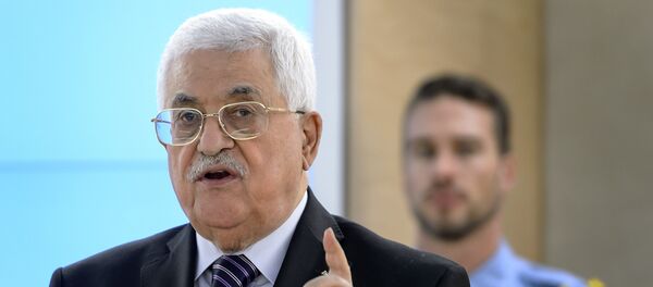 Palestinian president Mahmud Abbas addresses the UN Human Rights Council on October 28, 2015 during a special meeting requested by the Palestinians amid a surge in Israeli-Palestinian violence. - Sputnik Afrique
