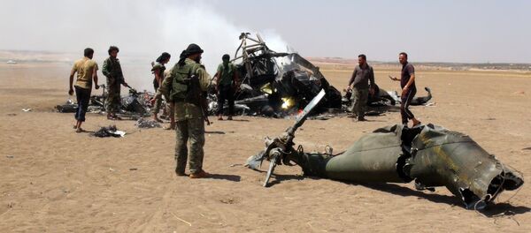 Mi-8 russe abattu en Syrie - Sputnik Afrique