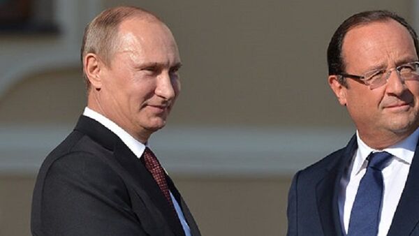 Vladimir Poutine et François Hollande - Sputnik Afrique