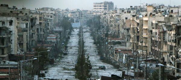 Die zerstörte syrische Stadt Aleppo - Sputnik Afrique