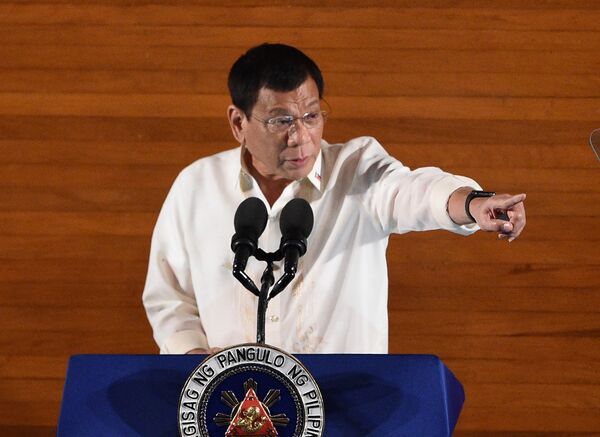Le président des Philippines, Rodrigo Duterte - Sputnik Afrique