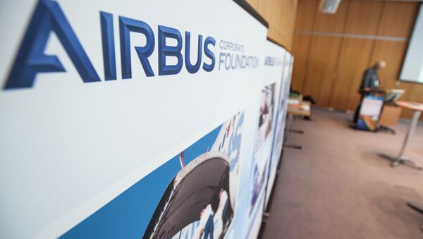 The Airbus Foundation logo at the side event - Sputnik Afrique