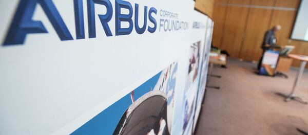 The Airbus Foundation logo at the side event - Sputnik Afrique