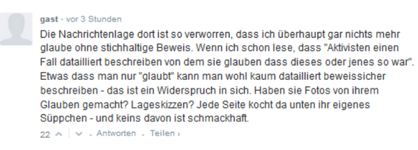 Commentaire au-dessous de l'article de Die Welt Commentaire au-dessous de l'article de Die Welt - Sputnik Afrique