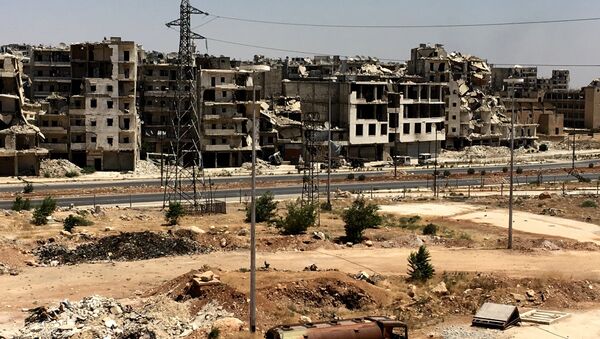 Un quartier d'Alep ruiné par la guerre - Sputnik Afrique