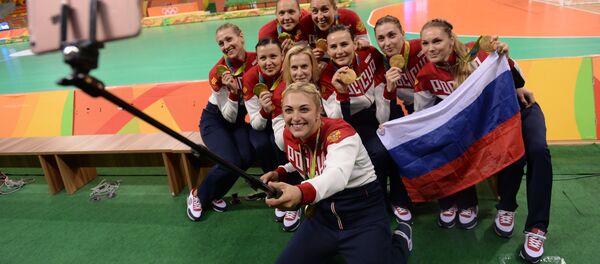 l'équipe féminine russe de handball - Sputnik Afrique