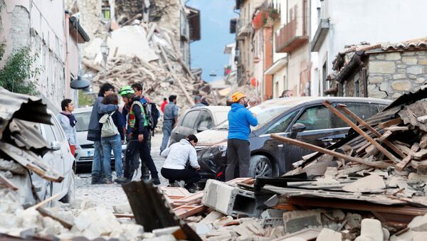 La ville italienne d'Amatrice touchée par un puissant séisme - Sputnik Afrique
