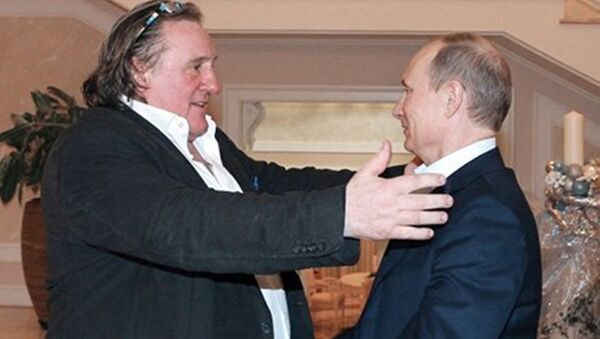 Depardieu et Poutine - Sputnik Afrique