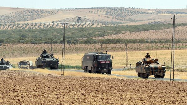 Turkish troops return from the Syrian border, in Karkamis, Turkey, Saturday, Aug. 27, 2016. - Sputnik Afrique