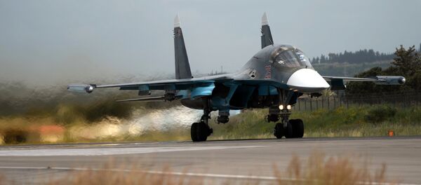 Un Su-34 russe en Syrie - Sputnik Afrique
