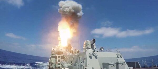 Missile de croisière Kalibr tiré depuis un navire - Sputnik Afrique