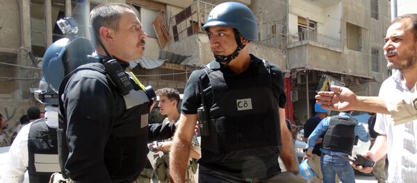 les experts de la mission conjointe de l'Onu et de l'Organisation pour l'interdiction des armes chimiques (OIAC) - Sputnik Afrique