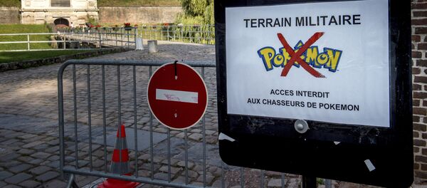 a board forbidding to play the 'Pokemon Go' - Sputnik Afrique