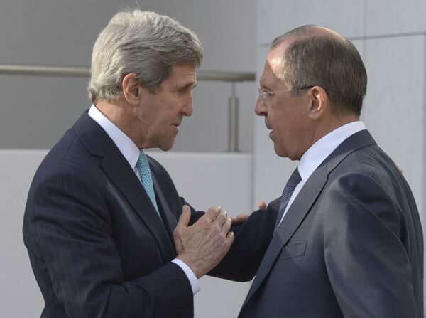 John Kerry et Sergueï Lavrov - Sputnik Afrique