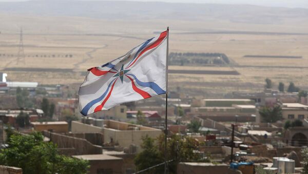 Drapeau assyrien en Irak - Sputnik Afrique