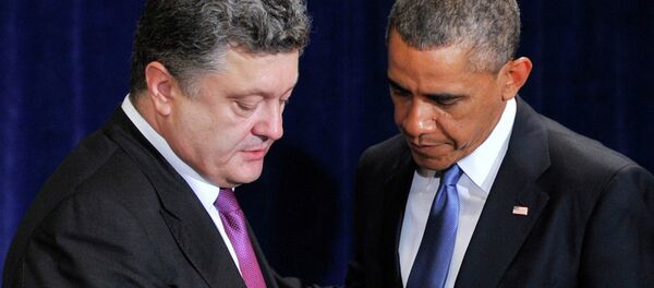Б.Обама встретился с П.Порошенко - Sputnik Afrique