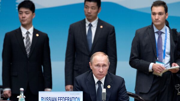 Le président russe Vladimir Poutine avant le début de la cérémonie d'ouverture du Sommet du G20 à Hangzhou - Sputnik Afrique