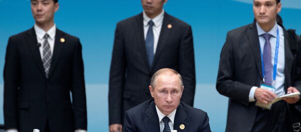 Le président russe Vladimir Poutine avant le début de la cérémonie d'ouverture du Sommet du G20 à Hangzhou - Sputnik Afrique