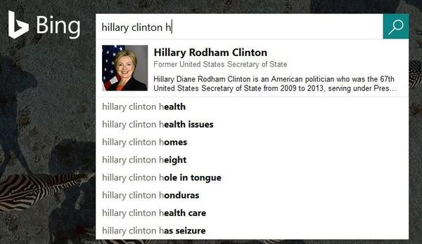 Bing reflète les nouvelles tendances concernant la santé d'Hillary Clinton Bing reflète les nouvelles tendances concernant la santé d'Hillary Clinton - Sputnik Afrique