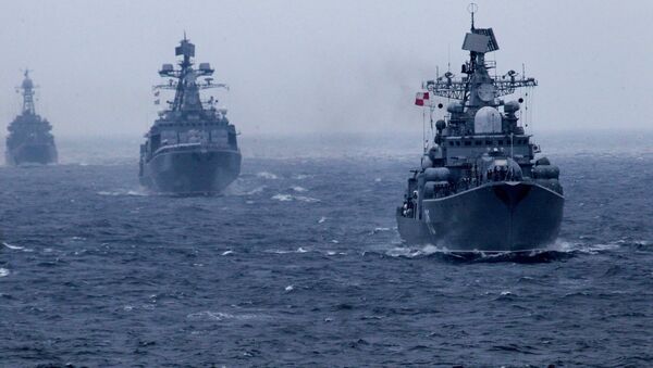 Российско-китайские учения Морское взаимодействие-2015 во Владивостоке - Sputnik Afrique
