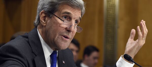 Secretary of State John Kerry testifies on Capitol Hill in Washington, Tuesday, Feb. 23, 2016. - Sputnik Afrique