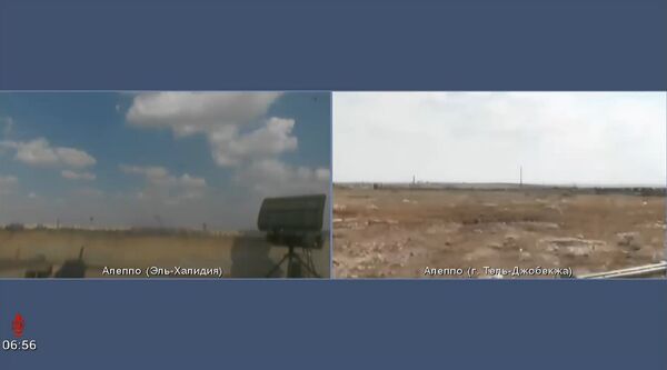 Vidéo-surveillance depuis deux caméras installées sur le terrain dans les régions d’Al-Khalidiya et de Tel-Djobekja - Sputnik Afrique