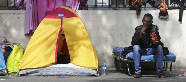 camp de migrants à Paris - Sputnik Afrique
