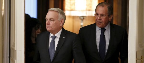 Jean-Marc Ayrault et Sergueï Lavrov - Sputnik Afrique