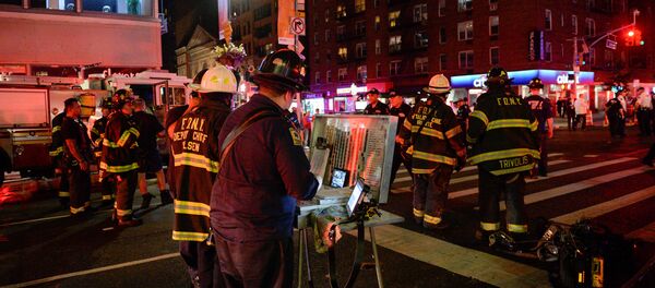 Lieu de l'explosion à New York - Sputnik Afrique