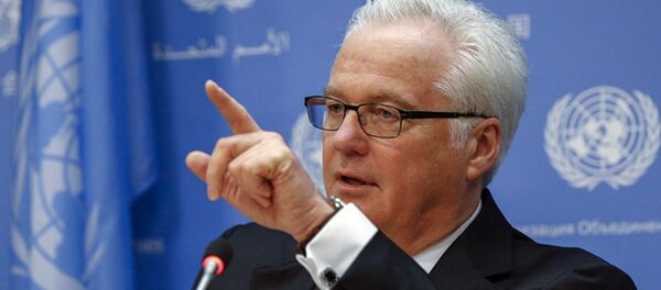 l'ambassadeur russe auprès de l'Onu, Vitali Tchourkine - Sputnik Afrique