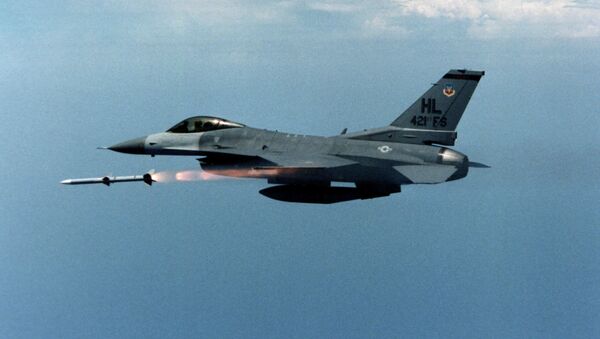 US air force F-16 jet fighter - Sputnik Afrique