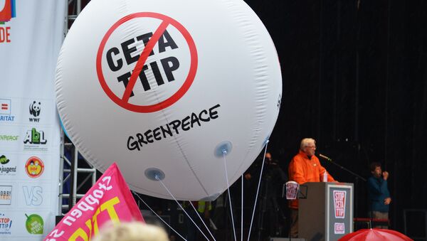Les protestes contre TTIP et CETA à Berlin - Sputnik Afrique