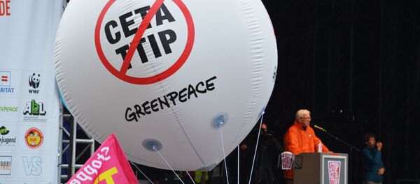 Les protestes contre TTIP et CETA à Berlin - Sputnik Afrique