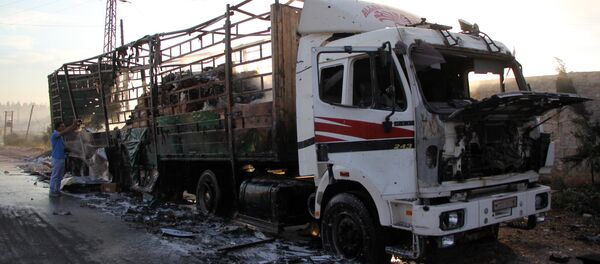 Convoi humanitaire onusien bombardé à Alep: plusieurs victimes - Sputnik Afrique