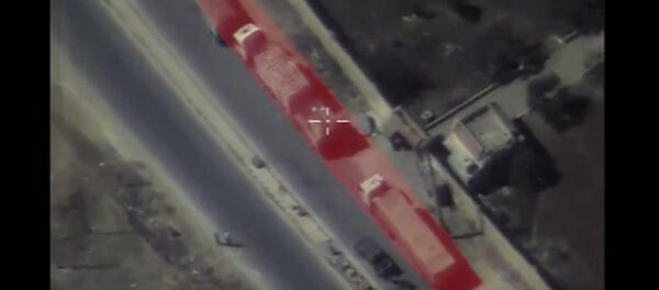 La Russie publie une vidéo du convoi humanitaire bombardé - Sputnik Afrique