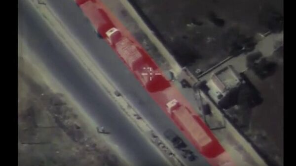 La Russie publie une vidéo du convoi humanitaire bombardé - Sputnik Afrique