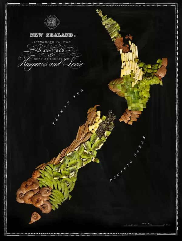 Culinary Cartography: Munchable Maps for Geography Gourmets Culinary Cartography: Munchable Maps for Geography Gourmets - Sputnik Afrique