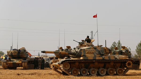 L'armée turque à la frontière syrienne - Sputnik Afrique