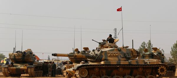 L'armée turque à la frontière syrienne - Sputnik Afrique