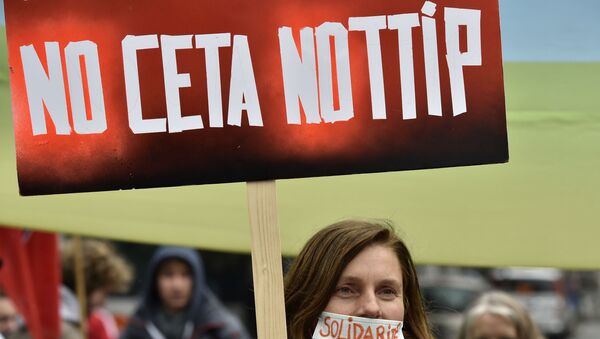 manifestation contre CETA et TTIP - Sputnik Afrique
