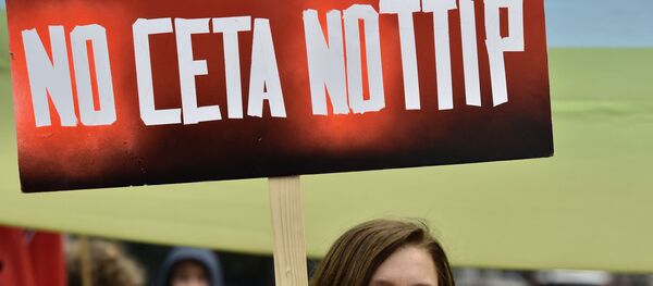 manifestation contre CETA et TTIP - Sputnik Afrique