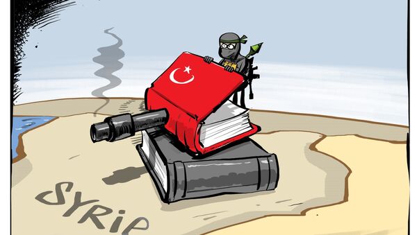 Un livre djihadiste de publication turque trouvé par des soldats syriens - Sputnik Afrique