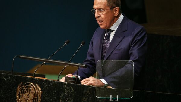 Sergueï Lavrov du haut de la tribune de l'Assemblée générale de l'Onu - Sputnik Afrique