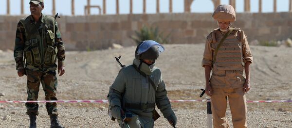 L'équipe de démineurs à Palmyre - Sputnik Afrique