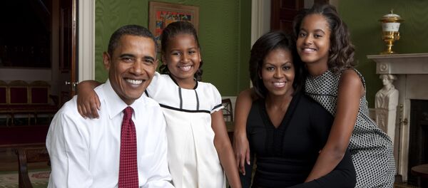 Obama et sa famille - Sputnik Afrique