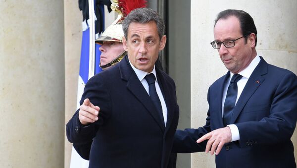 Nicolas Sarkozy et François Hollande - Sputnik Afrique