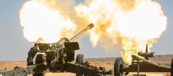 Salves d'artillerie contre Daech en Syrie - Sputnik Afrique