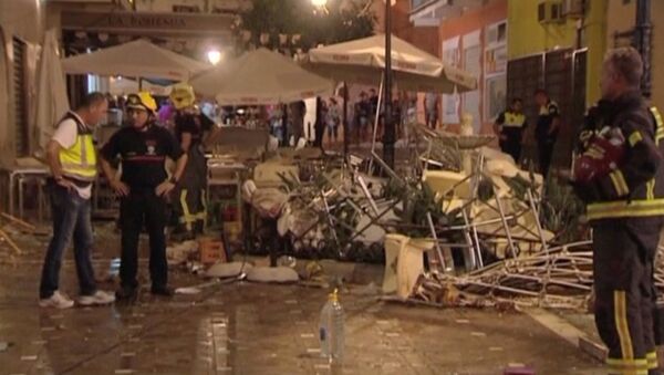 Lieu de l'explosion à Velez-Malaga, en Espagne - Sputnik Afrique