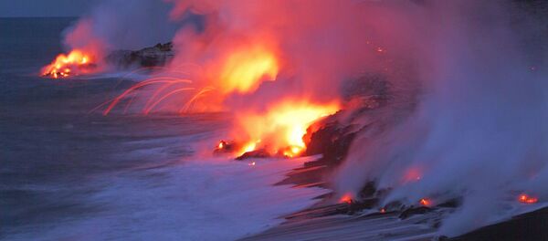 L'activité volcanique du volcan Kilauea (image d'illustration) L'activité volcanique du volcan Kilauea (image d'illustration) - Sputnik Afrique